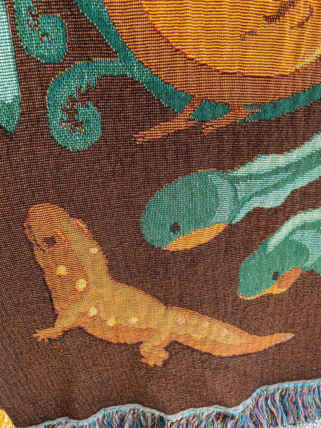 Swamp life blanket 54” x 72” woven