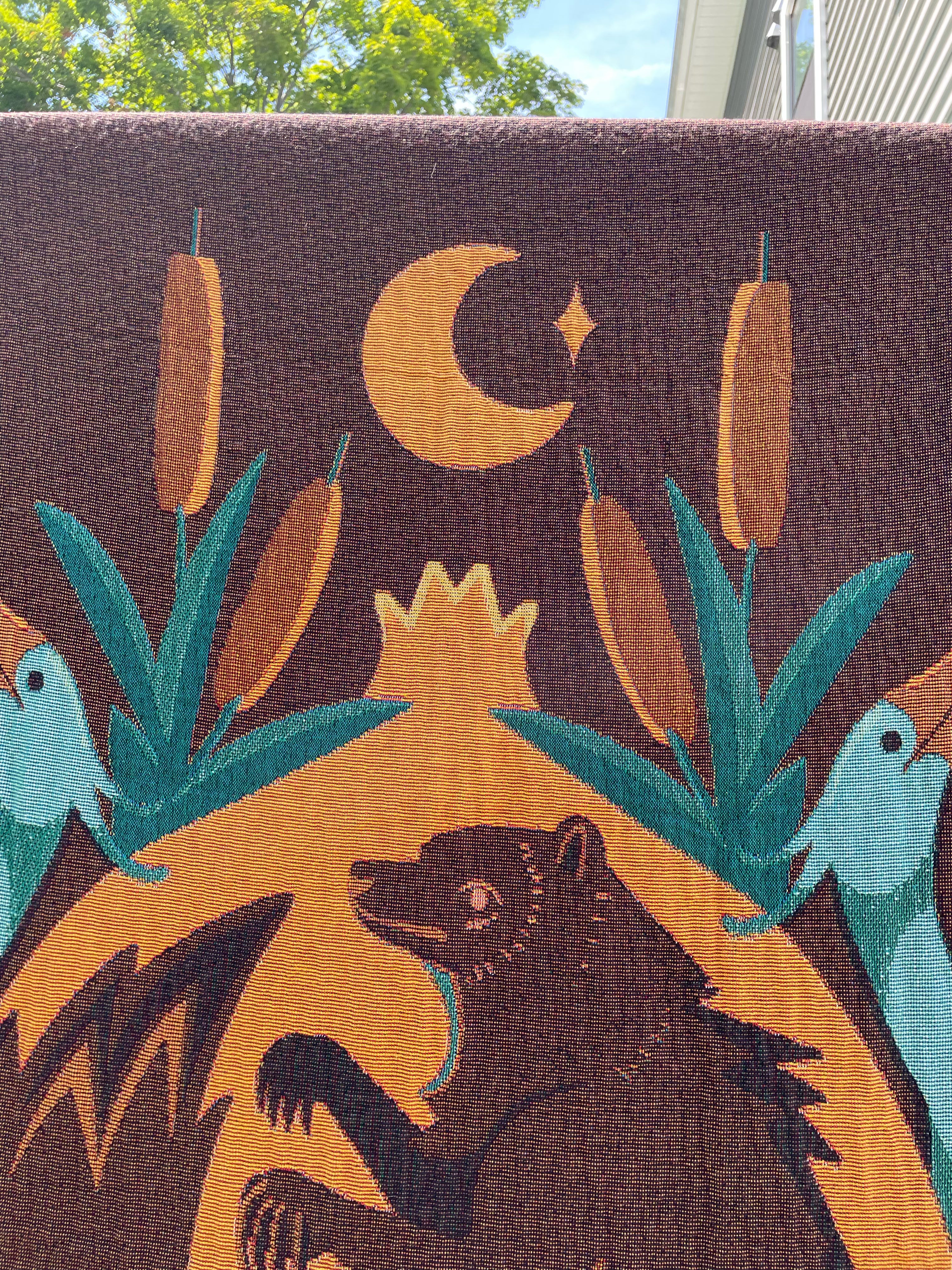 Swamp life blanket 54” x 72” woven
