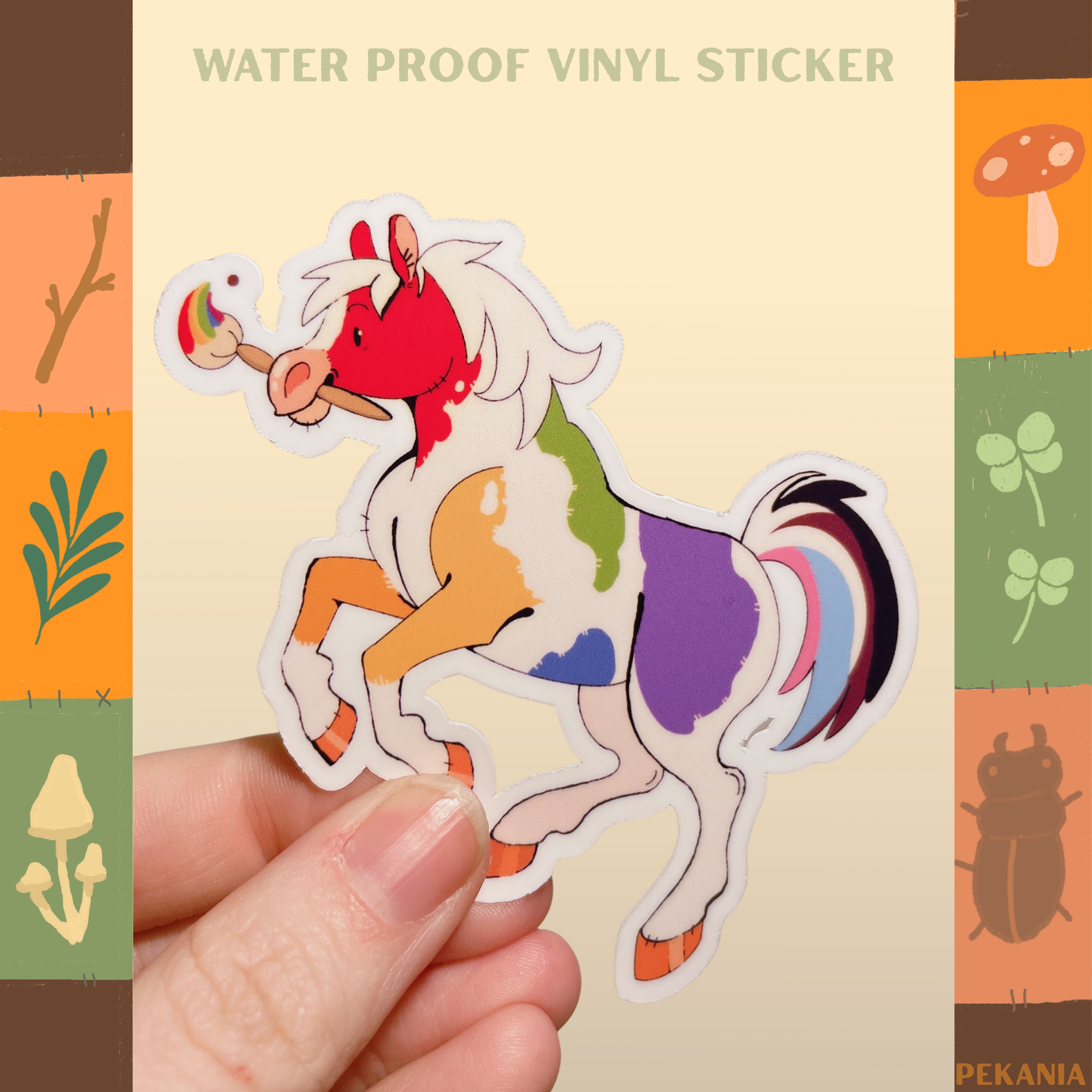 LGBTQIA+ horse stickers