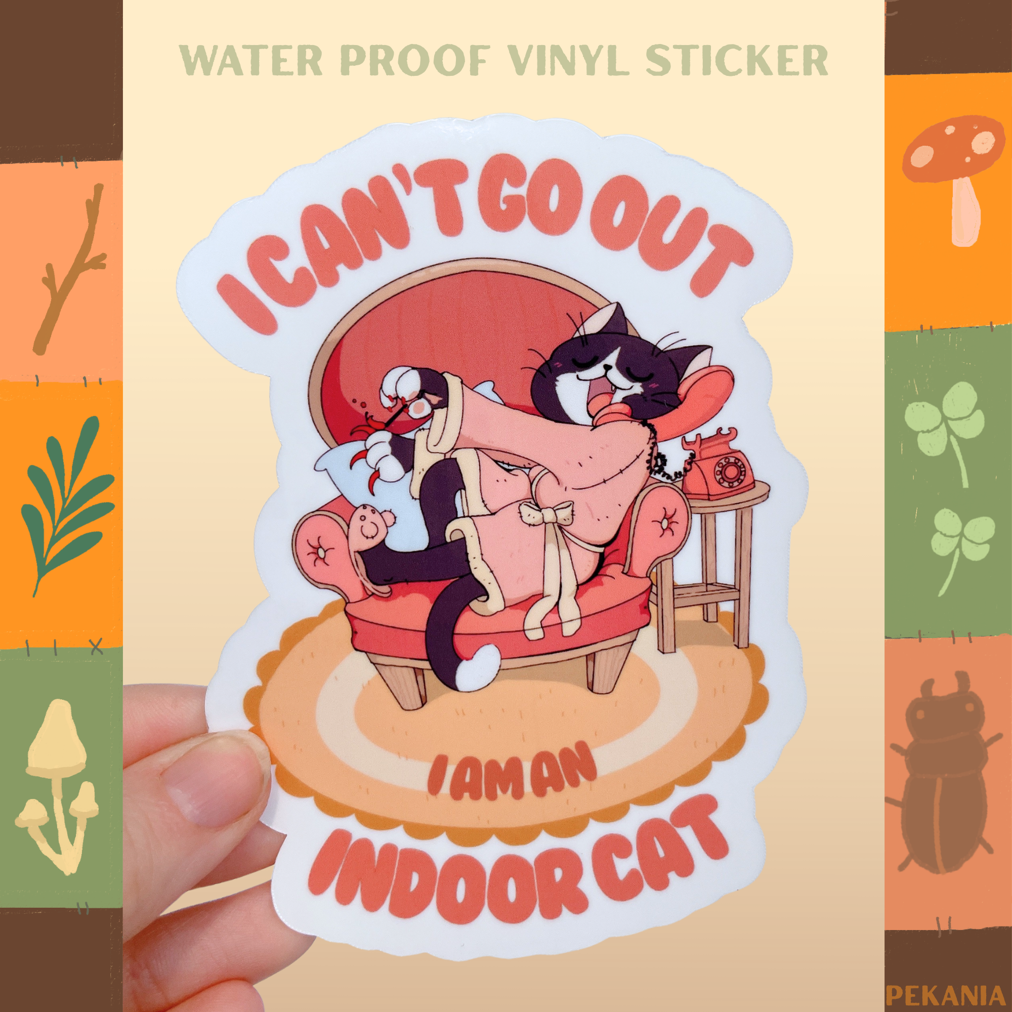 Indoor Cat Sticker