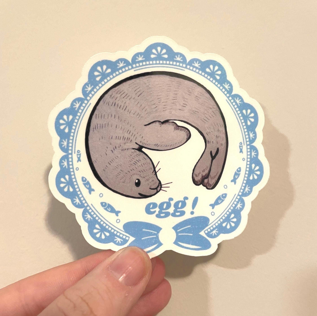 Seal sticker vinyl egg! Sticker