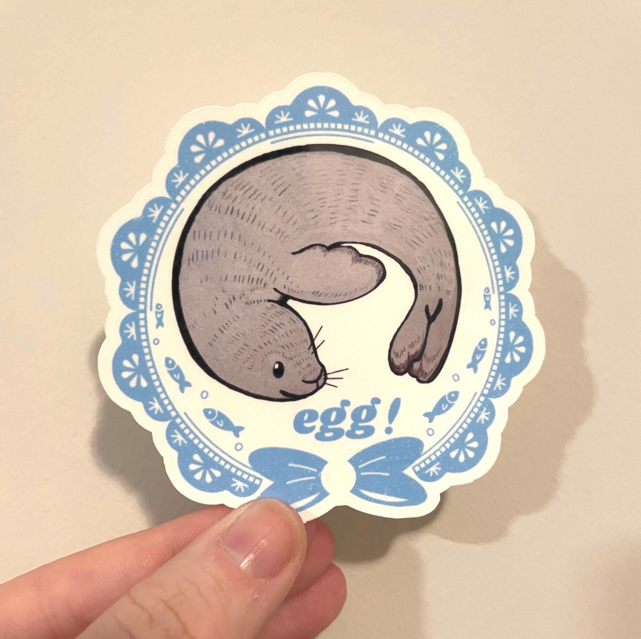 Seal sticker vinyl egg! Sticker