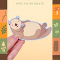 Sea Otter  memo pad stationery