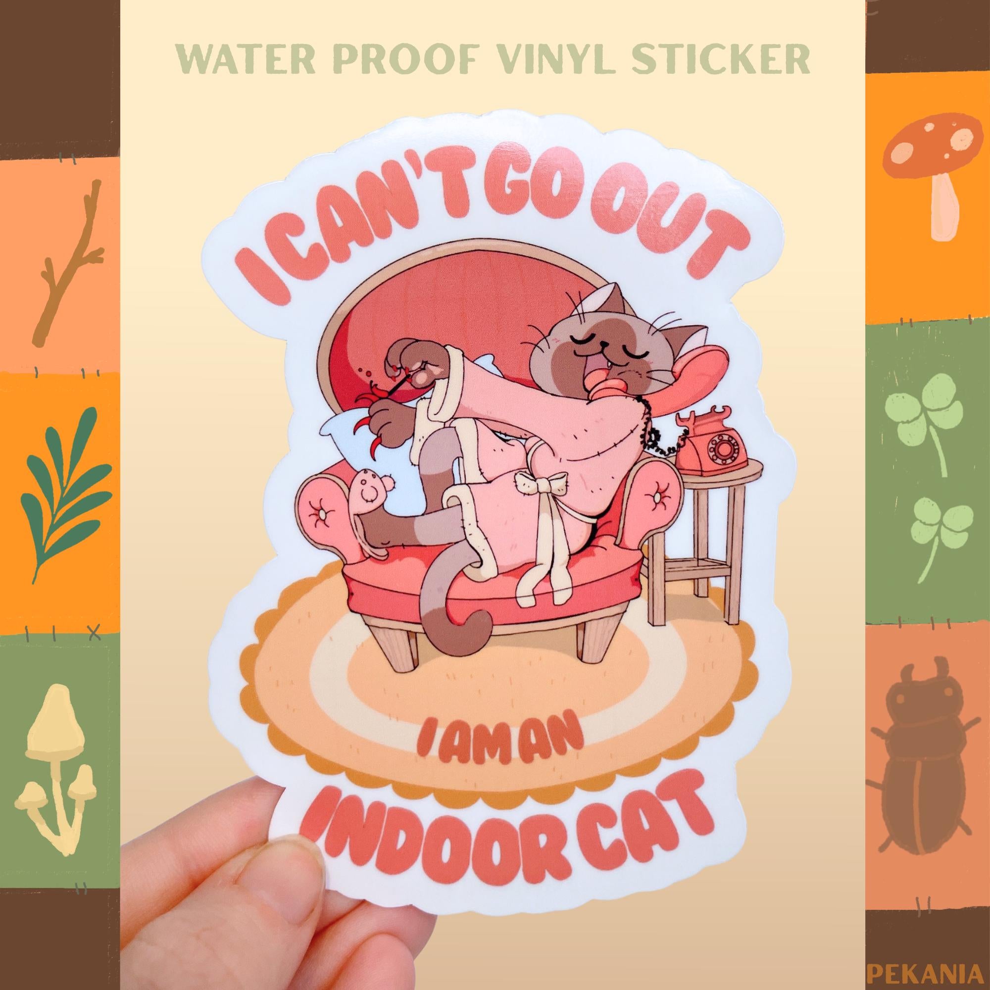 Indoor Cat Sticker
