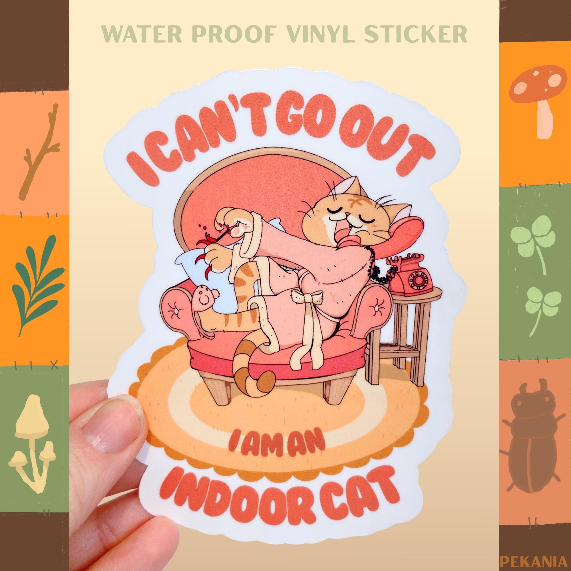 Indoor Cat Sticker