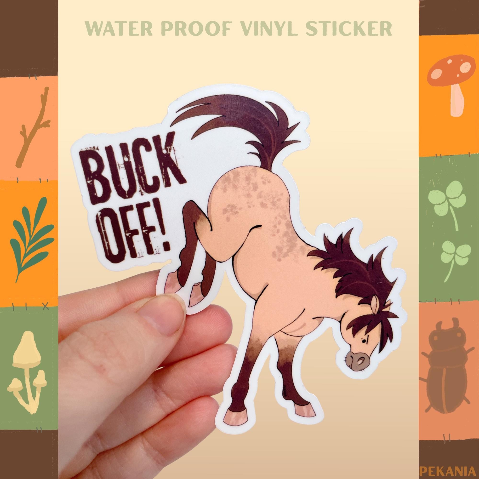 BUCK OFF! Sticker