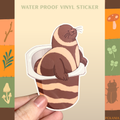 Pudding ribbon seal sticker