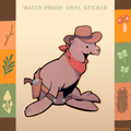 Cowboy Sea Lion Sticker