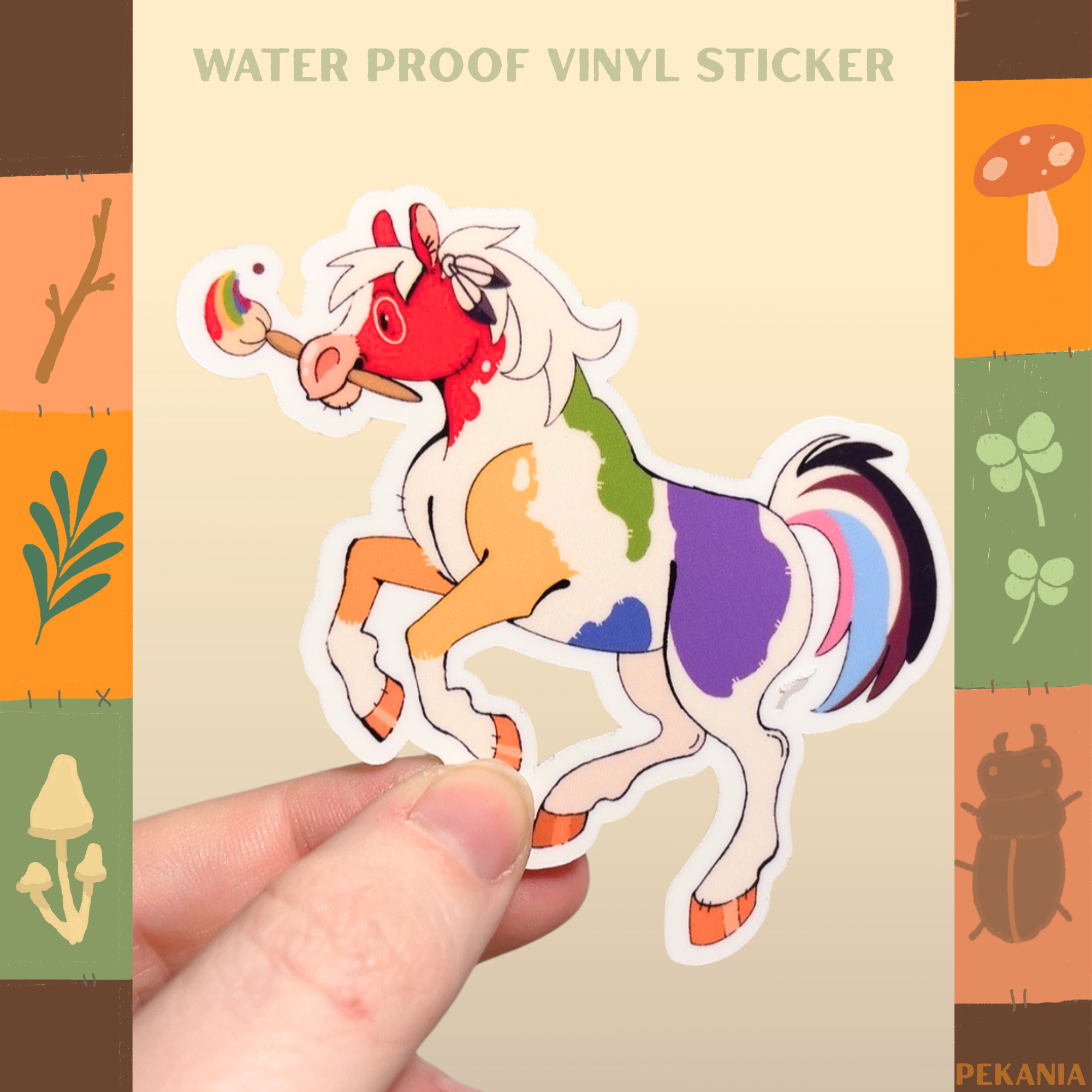 LGBTQIA+ horse stickers